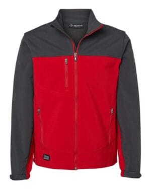 RED/ CHARCOAL Dri duck 5350 motion soft shell jacket
