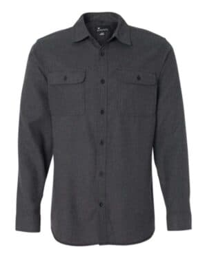 CHARCOAL Burnside 8200 solid flannel shirt