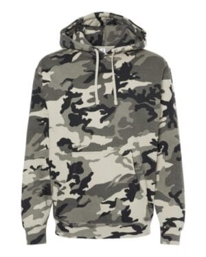 SNOW CAMO Independent trading co IND4000 heavyweight hooded sweatshirt