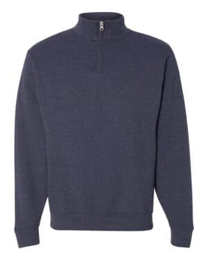 VINTAGE HEATHER NAVY 995MR nublend cadet collar quarter-zip sweatshirt