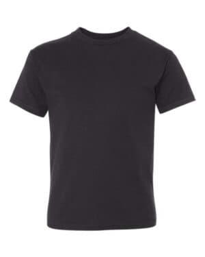BLACK Hanes 498Y perfect-t youth t-shirt