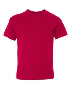 DEEP RED Hanes 498Y perfect-t youth t-shirt