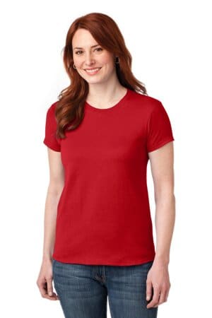 RED 42000L gildan ladies gildan performance t-shirt