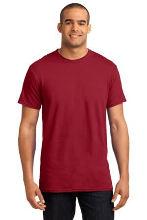 DEEP RED 4200 hanes x-temp t-shirt
