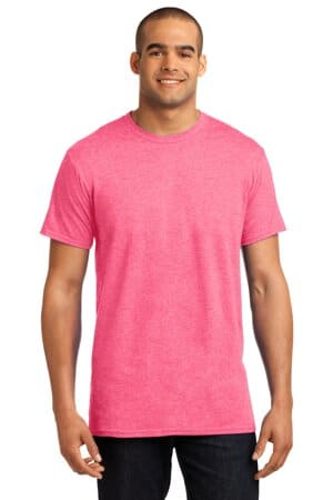 NEON PINK HEATHER 4200 hanes x-temp t-shirt