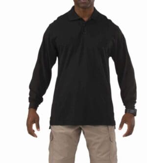 BLACK 42056T 511 tactical professional long sleeve polo