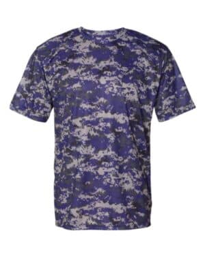 PURPLE DIGITAL Badger 4180 digital camo t-shirt
