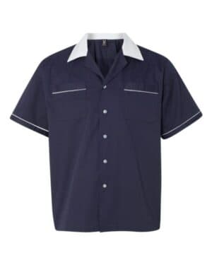 NAVY/ WHITE Hilton HP2244 gm legend bowling shirt