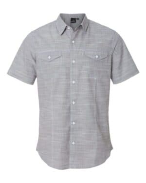 Burnside 9247 textured solid short sleeve shirt