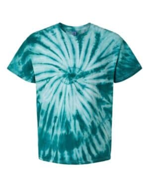 TEAL Dyenomite 200CY cyclone pinwheel tie-dyed t-shirt