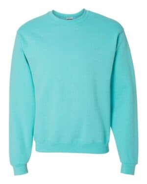 SCUBA BLUE Jerzees 562MR nublend crewneck sweatshirt