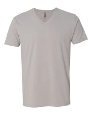 LIGHT GREY Next level 6440 sueded v-neck t-shirt
