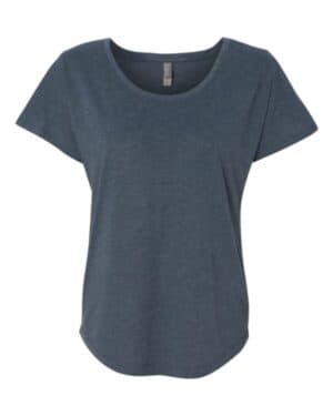 INDIGO Next level 6760 womens triblend dolman t-shirt