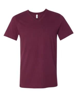MAROON Bella canvas 3005 jersey v-neck tee