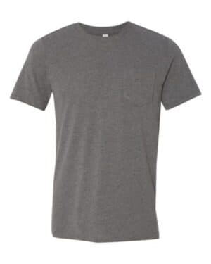 DEEP HEATHER Bella canvas 3021 jersey pocket tee