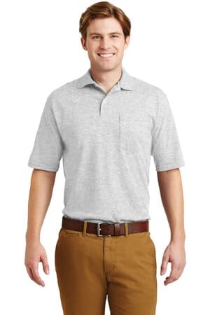 ASH 436MP jerzees-spotshield 54-ounce jersey knit sport shirt with pocket 