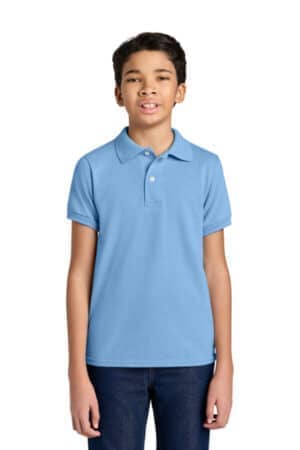 LIGHT BLUE 437B jerzees youth dri-power sport shirt