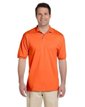 SAFETY ORANGE Jerzees 437 adult spotshield jersey polo