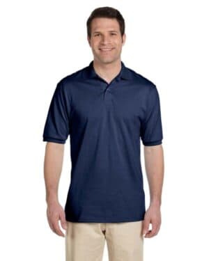 J NAVY Jerzees 437 adult spotshield jersey polo