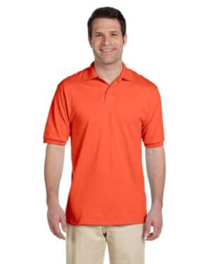 BURNT ORANGE Jerzees 437 adult spotshield jersey polo