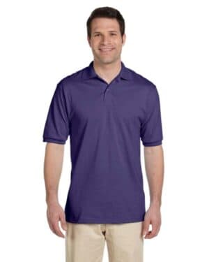 DEEP PURPLE Jerzees 437 adult spotshield jersey polo