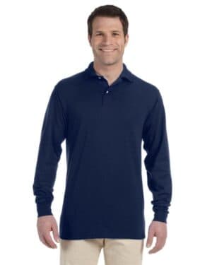 Jerzees 437ML adult spotshield long-sleeve jersey polo