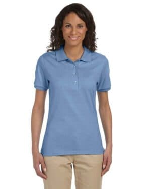 LIGHT BLUE Jerzees 437W ladies' spotshield jersey polo