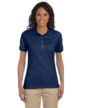 J NAVY Jerzees 437W ladies' spotshield jersey polo