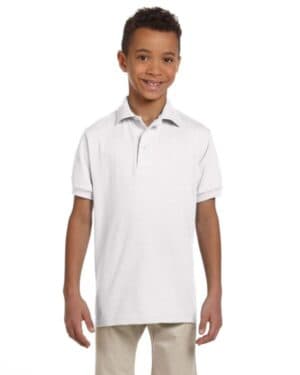 Jerzees 437Y youth spotshield jersey polo