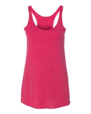 VINTAGE SHOCKING PINK Next level 6733 womens triblend racerback tank