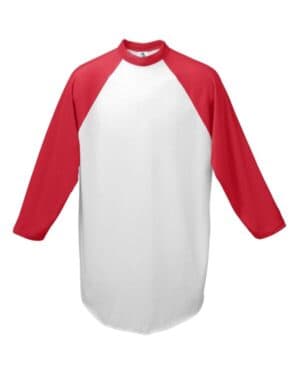 WHITE/ RED Augusta sportswear 4421 youth baseballjersey