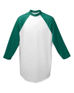 WHITE/ DRK GRN Augusta sportswear 4421 youth baseballjersey