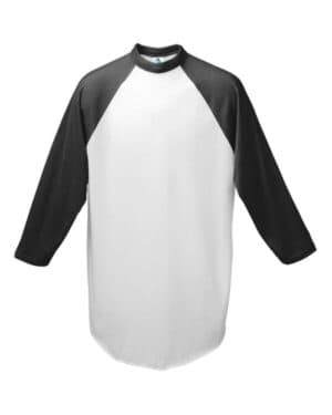 WHITE/ BLACK Augusta sportswear 4421 youth baseballjersey