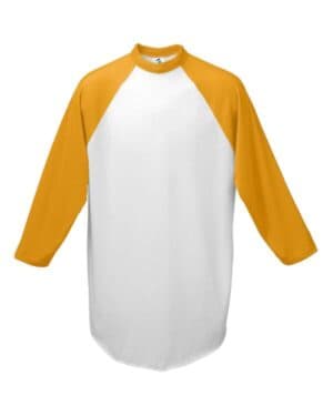 WHITE/ GOLD Augusta sportswear 4421 youth baseballjersey