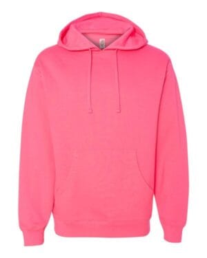 NEON PINK Independent trading co SS4500 midweight hooded sweatshirt
