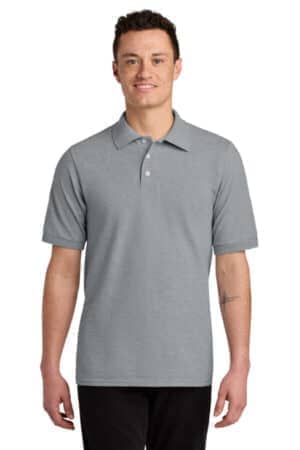ATHLETIC HEATHER ATHLETIC HEATHER 443M jerzees unisex premium ring spun cotton pique sport shirt