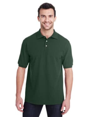 FOREST GREEN Jerzees 443MR adult piqu polo