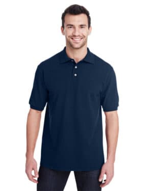 J NAVY Jerzees 443MR adult piqu polo