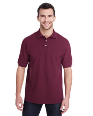 MAROON Jerzees 443MR adult piqu polo