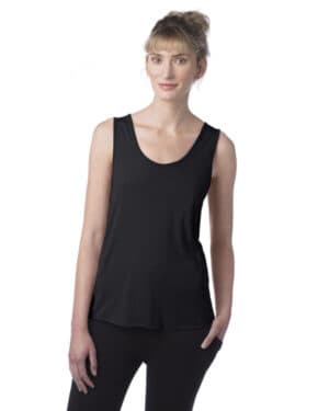 TRUE BLACK Alternative 4460HM ladies' modal tri-blend racer tank