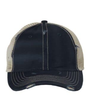 NAVY/ KHAKI Valucap 3150 bounty dirty-washed mesh-back cap