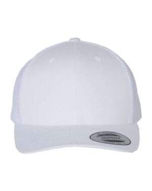 WHITE Yp classics 6606 retro trucker cap