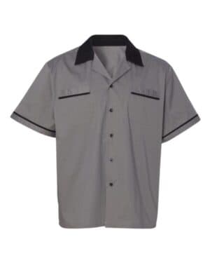 STEEL/ BLACK Hilton HP2244 gm legend bowling shirt