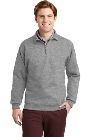 4528M jerzees super sweats nublend-1/4-zip sweatshirt with cadet collar