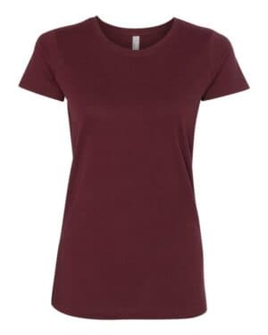 MAROON Lat 3516 women's fine jersey tee