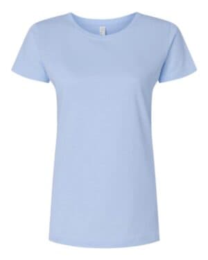 LIGHT BLUE Lat 3516 women's fine jersey tee