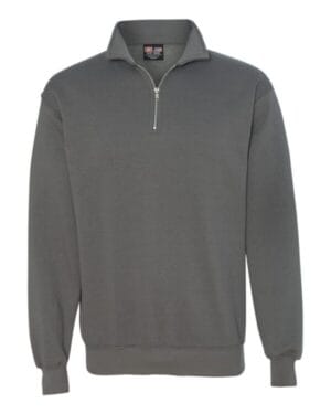 CHARCOAL Bayside 920 usa-made quarter-zip pullover sweatshirt