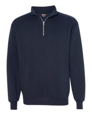 NAVY Bayside 920 usa-made quarter-zip pullover sweatshirt