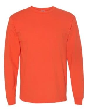 BRIGHT ORANGE Bayside 5060 usa-made long sleeve t-shirt