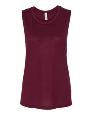 MAROON Bella canvas 8803 women's flowy scoop muscle tank